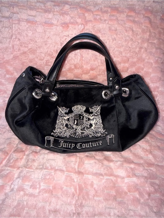 Juicy Couture Handbags - Juicy Couture Black Silver Twig Dog Dumpling / Hobo Bag ! NWOT !